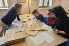  Il laboratorio svolto dopo la prova presso l'Archivio di Stato di Sulmona